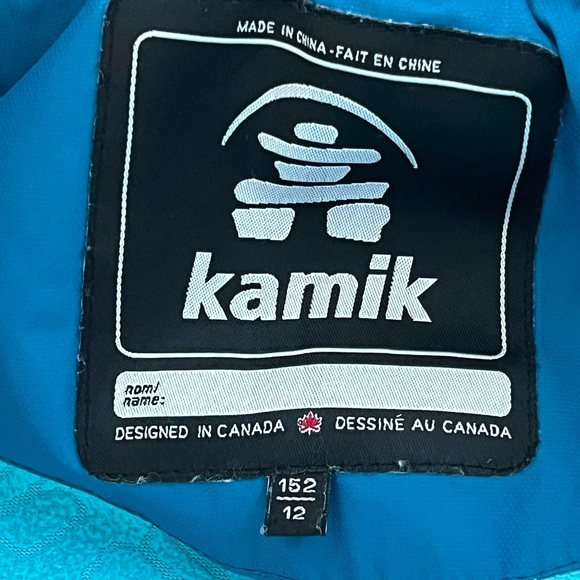 Kamik Kids Ski Jacket with Zip-On Hood Size 12 - Picture 7 of 13